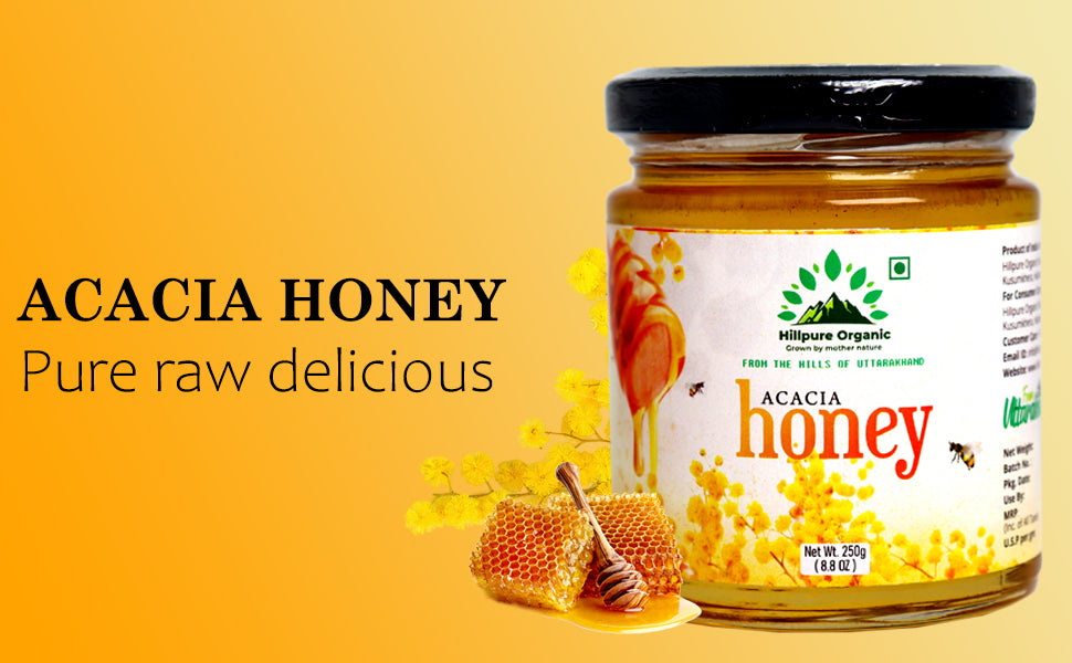 Hillpure Organic Natural Acacia Honey | 100% Pure & Raw Honey for Everyday Wellness