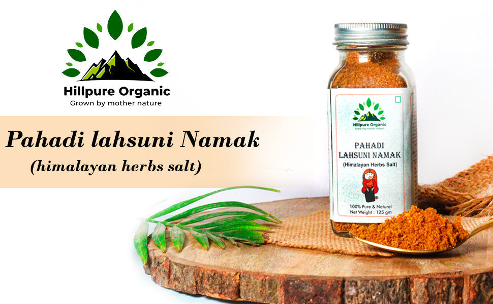 Hillpure Organic Pahadi Lahsuni Namak from Uttarakhand – Handmade Himalayan Garlic Salt