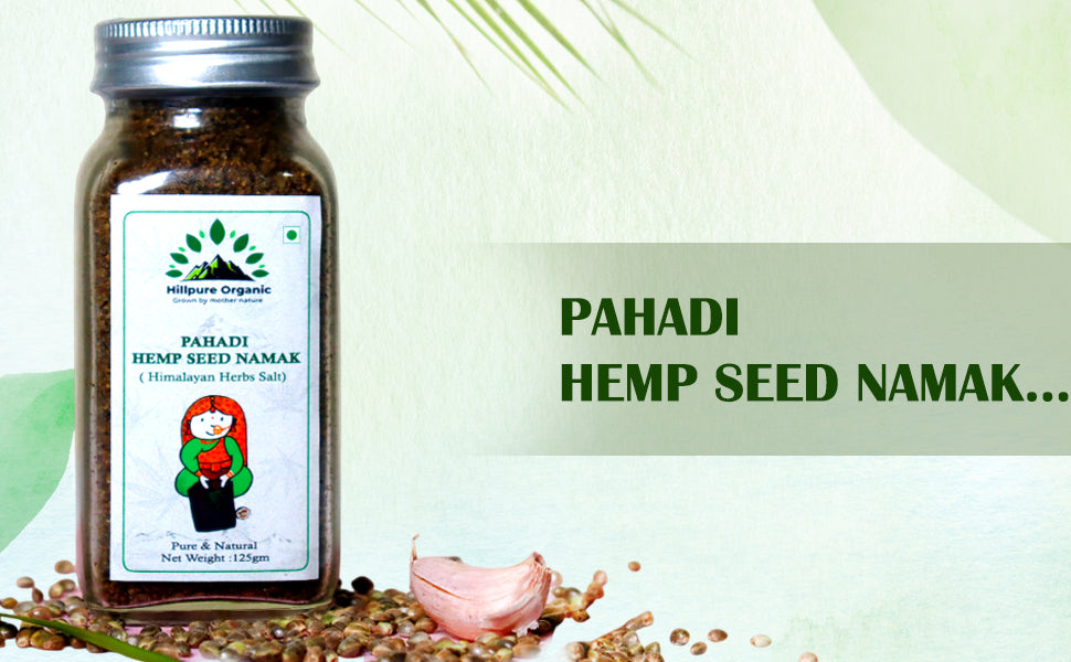 Hillpure Organic Pahadi Hemp Seed Namak from Uttarakhand – Handmade Himalayan Seasoning