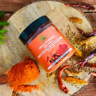 Hillpure Organic Chilli Powder | Authentic Chilli Powder from Uttarakhand Hills | Hand Ground | Preservative Free Perfectly Balanced Chilli Powder with No Added Flavors and Colors -200 GM