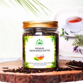 Hillpure Organic Premium Green Whole Leaf Tea, 100% Pure & Authentic, From Uttarakhand Hills (150 gm)