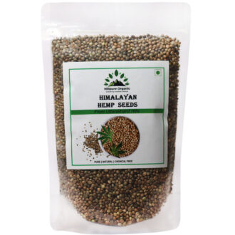 Hillpure Organic Hemp Seed 400 gm, Natural Raw Hemp seed, Natural Source of Plant Based Protien, Himalayan Seeds, Edible seeds, Healthy