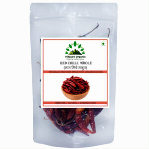 Hillpure Organic Whole Red Chilli | 100 gm | Sabut Laal Mirch | Himalayan Whole Chilli | Whole Spices