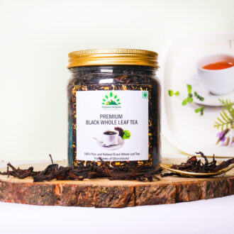 Hillpure Organic Premium Black Whole Leaf Tea, Long Leaf Loose Tea, 100% Pure & Authentic, From Uttarakhand Hills (100 g)