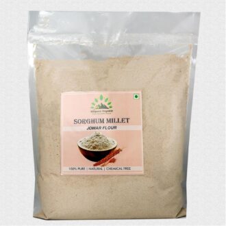 Hillpure Organic Sorghum Flour, Jowar Atta, Naturally Grown, Low Gluten, Rich in Micro-nutrients (1 Kg)