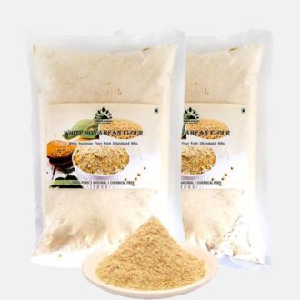 Hillpure Organic White Soyabean | High Protein | Ancient Grain from Uttarakhand | (1 + 1Kg), Pack of 2